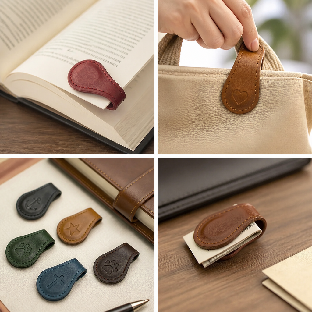 Personalized Magnetic Leather Bookmark (Multipurpose)