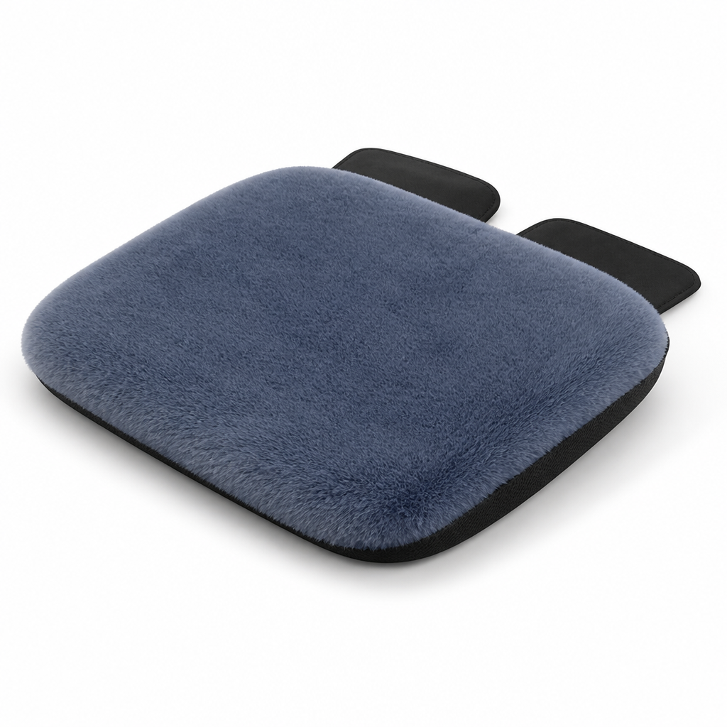 Plush Faux Fur & Non-Slip Car Seat Cushion