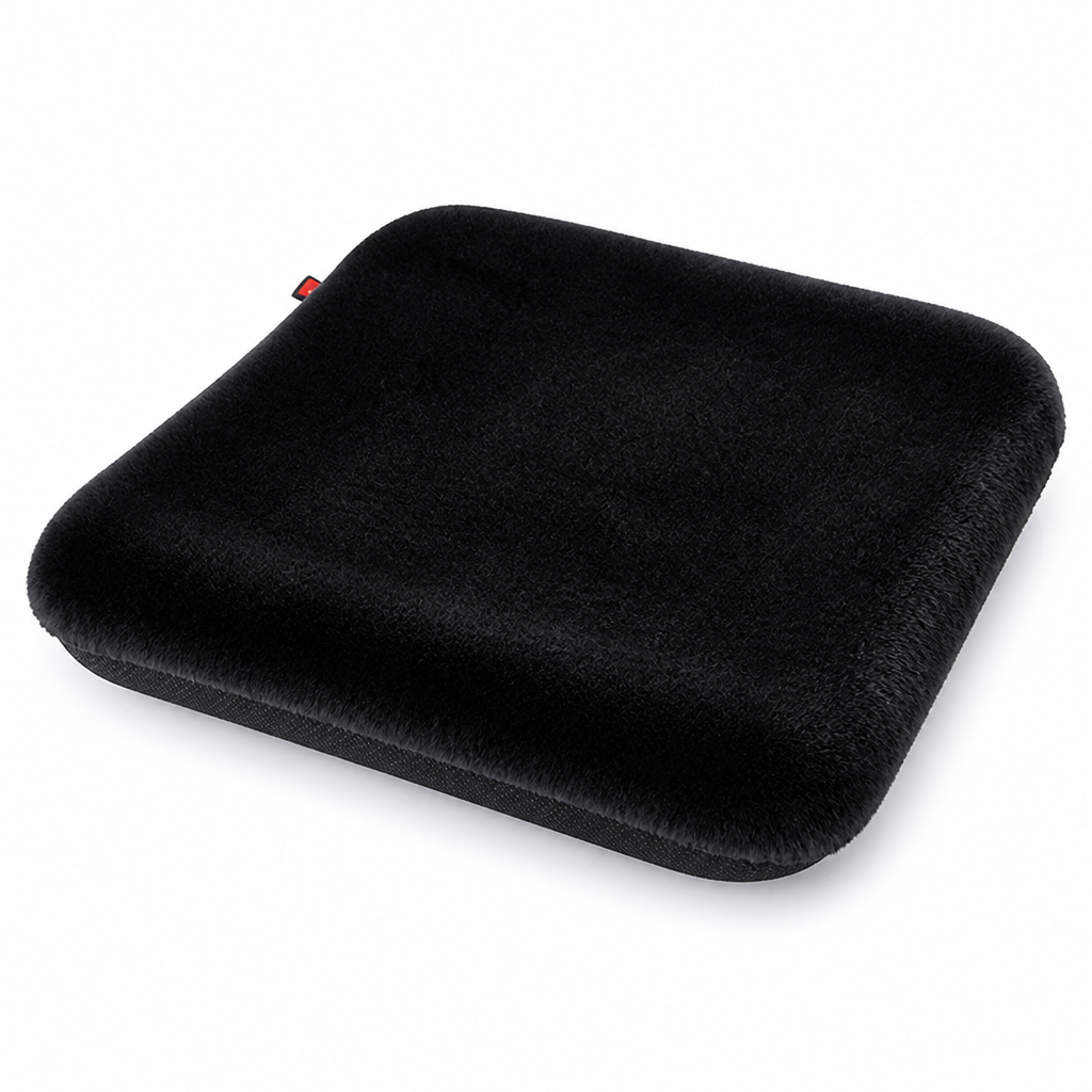Plush Faux Fur & Non-Slip Car Seat Cushion
