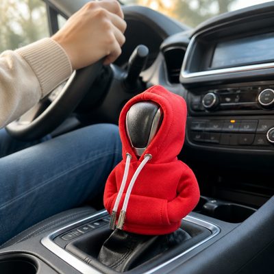 Plush Suede Hoodie Gear Shift Cover (Universal Fit)