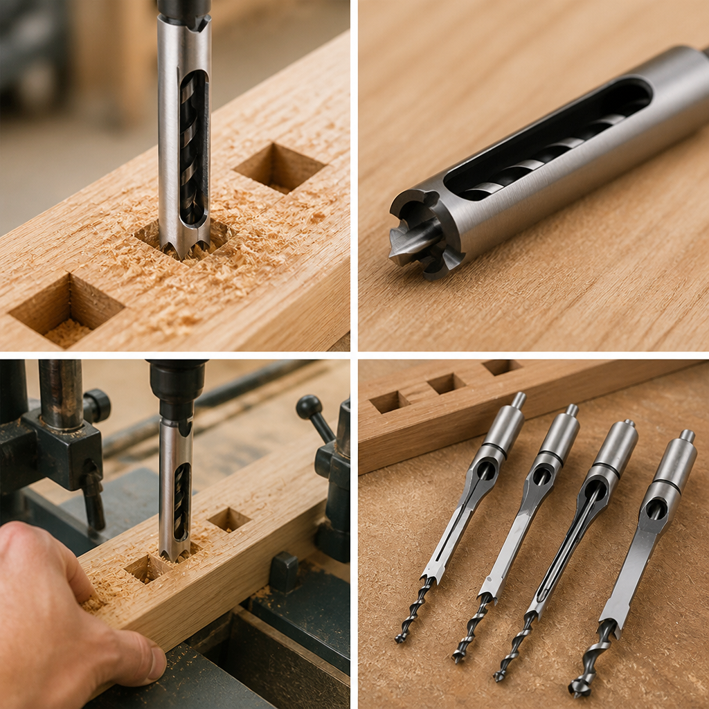Precision Carbide-Tipped Hollow Chisel Drill Bit
