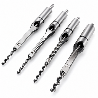 Precision Carbide-Tipped Hollow Chisel Drill Bit