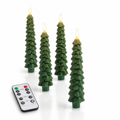 Real-Wax 3D-Flickering LED Candles (Remote & Timer)