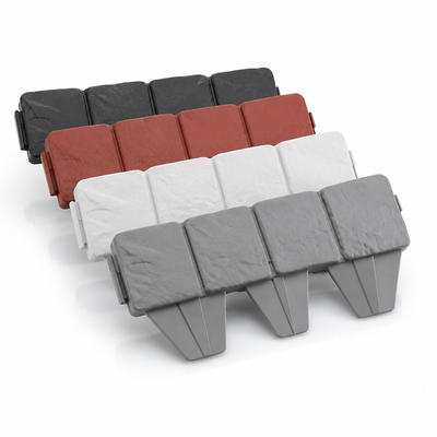 Realistic Cobblestone Flexible Interlocking Garden Edging