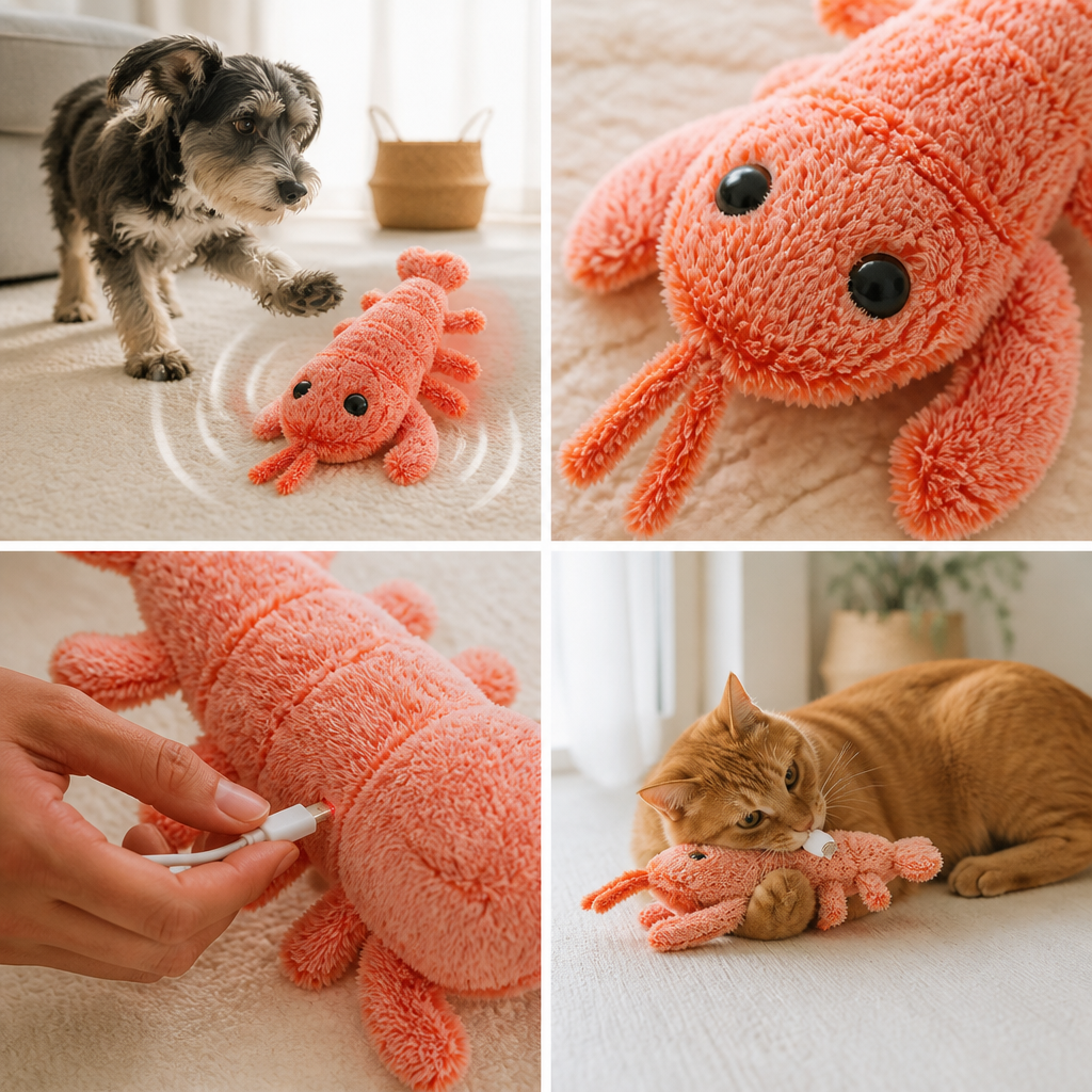 Realistic Hopping Interactive Pet Toy (USB Rechargeable)