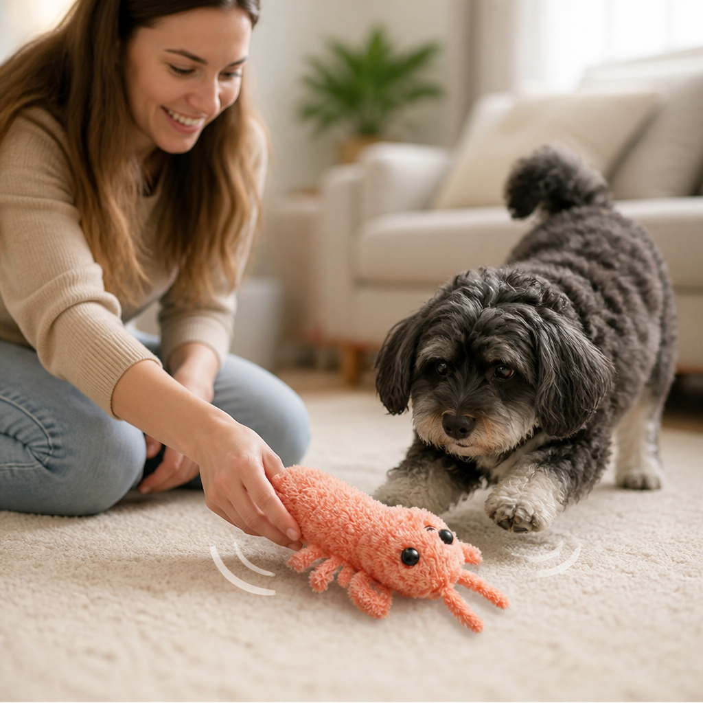 Realistic Hopping Interactive Pet Toy (USB Rechargeable)