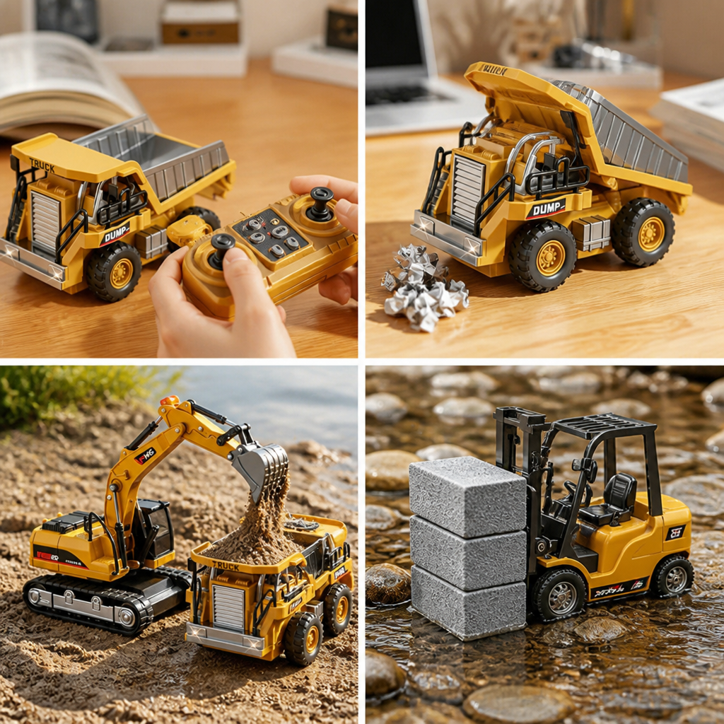 Realistic Mechanical Remote-Control Construction Vehicle