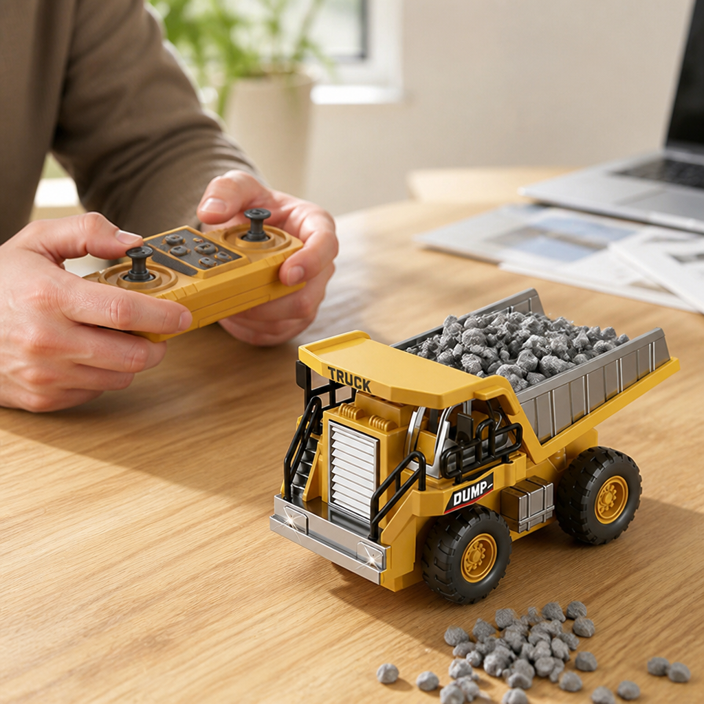 Realistic Mechanical Remote-Control Construction Vehicle