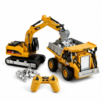 Realistic Mechanical Remote-Control Construction Vehicle