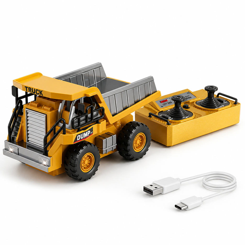 Realistic Mechanical Remote-Control Construction Vehicle