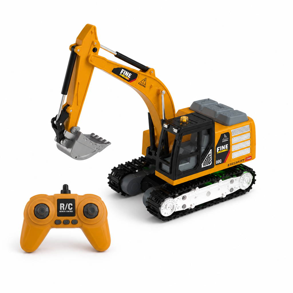 Realistic Mechanical Remote-Control Construction Vehicle