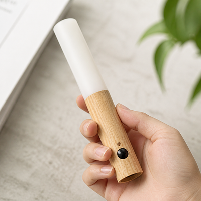 Rechargeable Wooden Motion Sensor Wall Lamp (Magnetic Base)