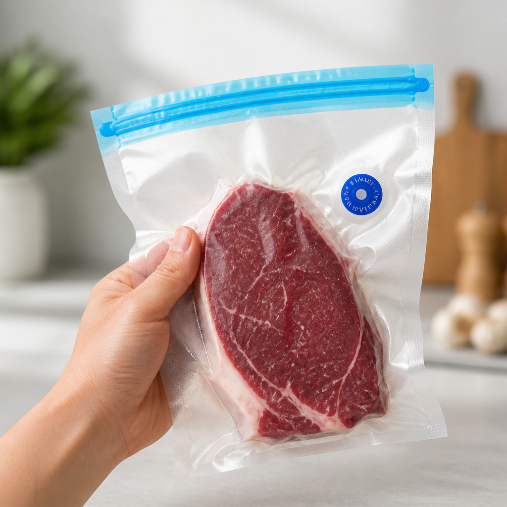 Reusable Food-Grade Vacuum Seal Bag Kit (With Pump)