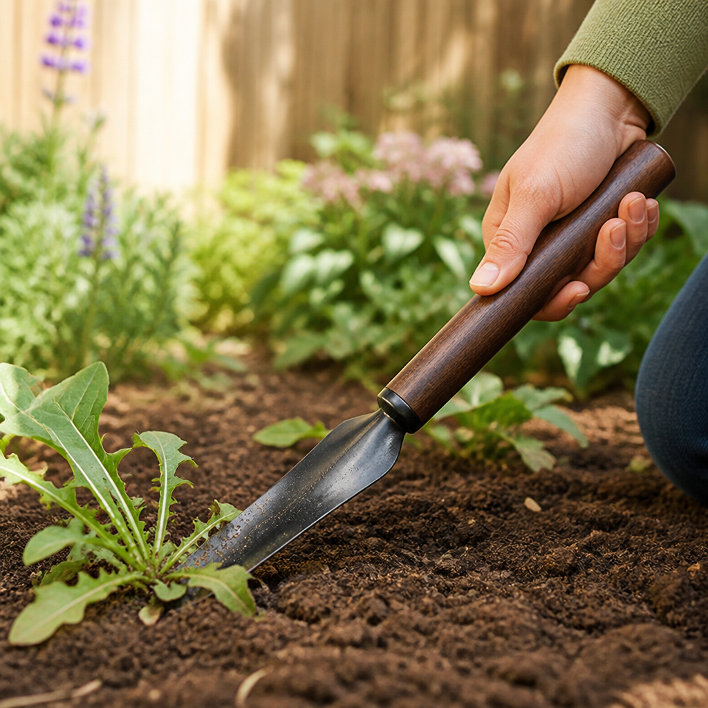 Rust-Free Steel & Ergonomic Non-Slip Wood Handle Gardening Shovel