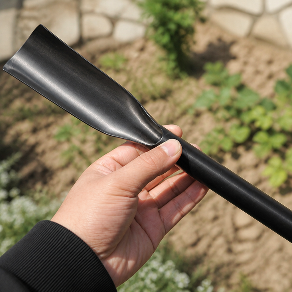 Rust-Free Steel & Ergonomic Non-Slip Wood Handle Gardening Shovel