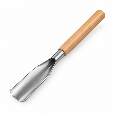 Rust-Free Steel & Ergonomic Non-Slip Wood Handle Gardening Shovel