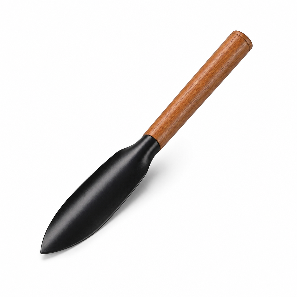 Rust-Free Steel & Ergonomic Non-Slip Wood Handle Gardening Shovel