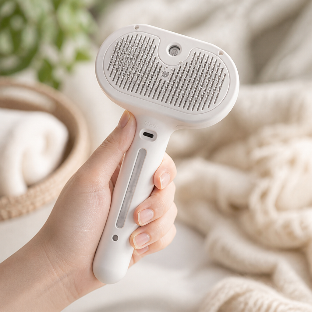 Self-Cleaning Deshedding Brush (All Coat Types)