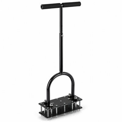 Self-Cleaning & Height-Adjustable Lawn Aerator (15 Spikes)