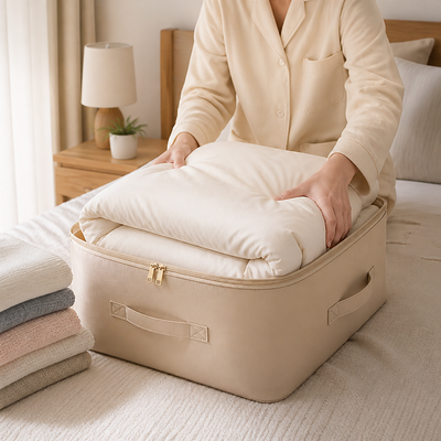 Self-Compressing Twill & Water-Repellent Compression Bag