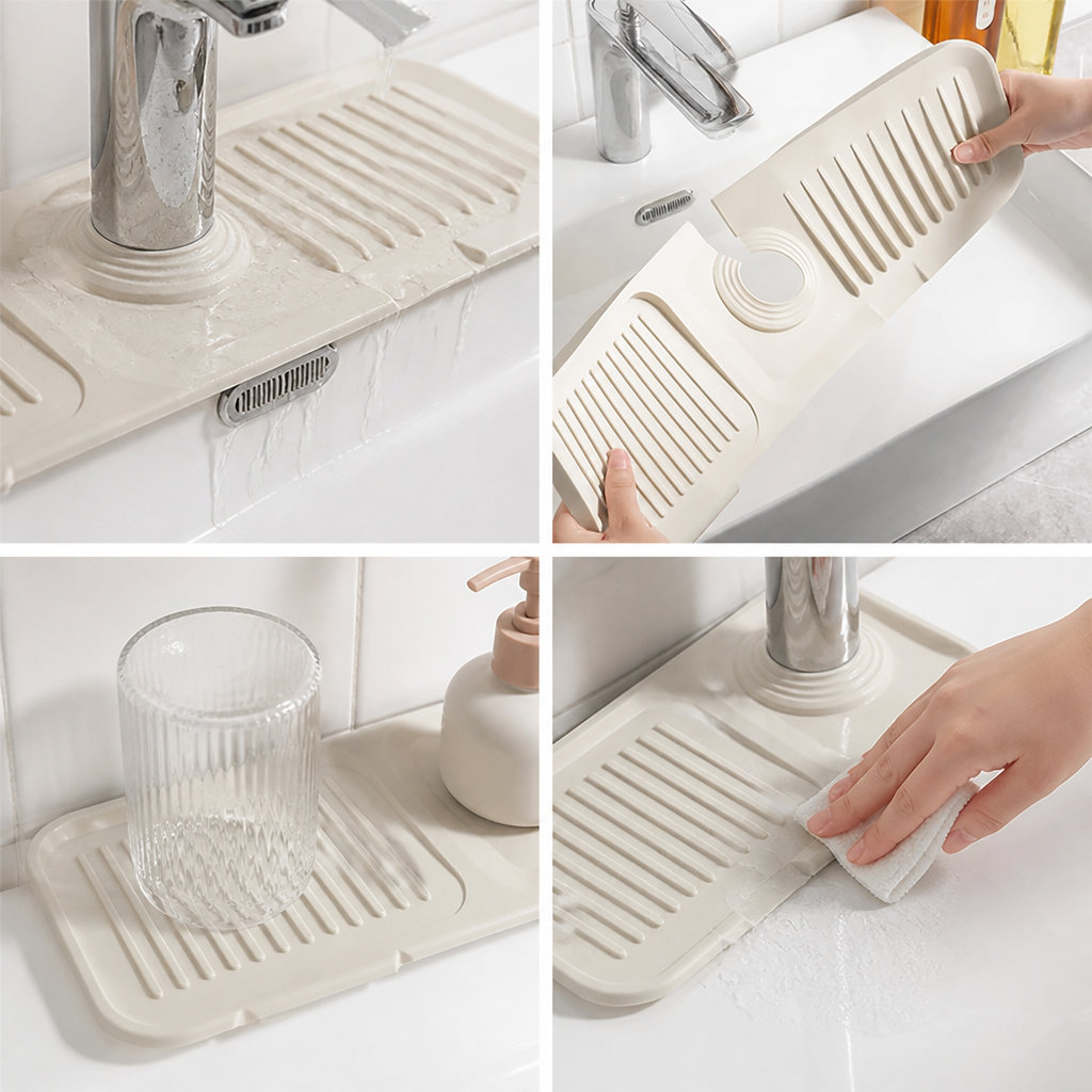 Silicone Drip-Tray Sink Mat (Cut-To-Fit)