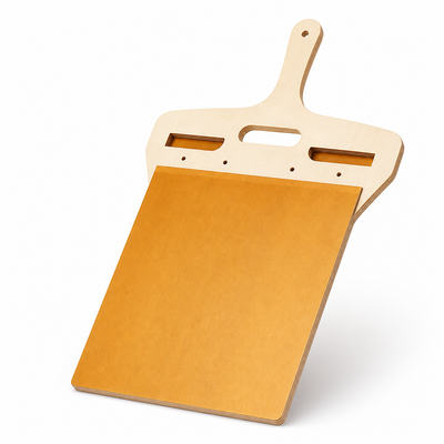 Smart Sliding Pizza Peel (Ergonomic Handle & Even Base Support)