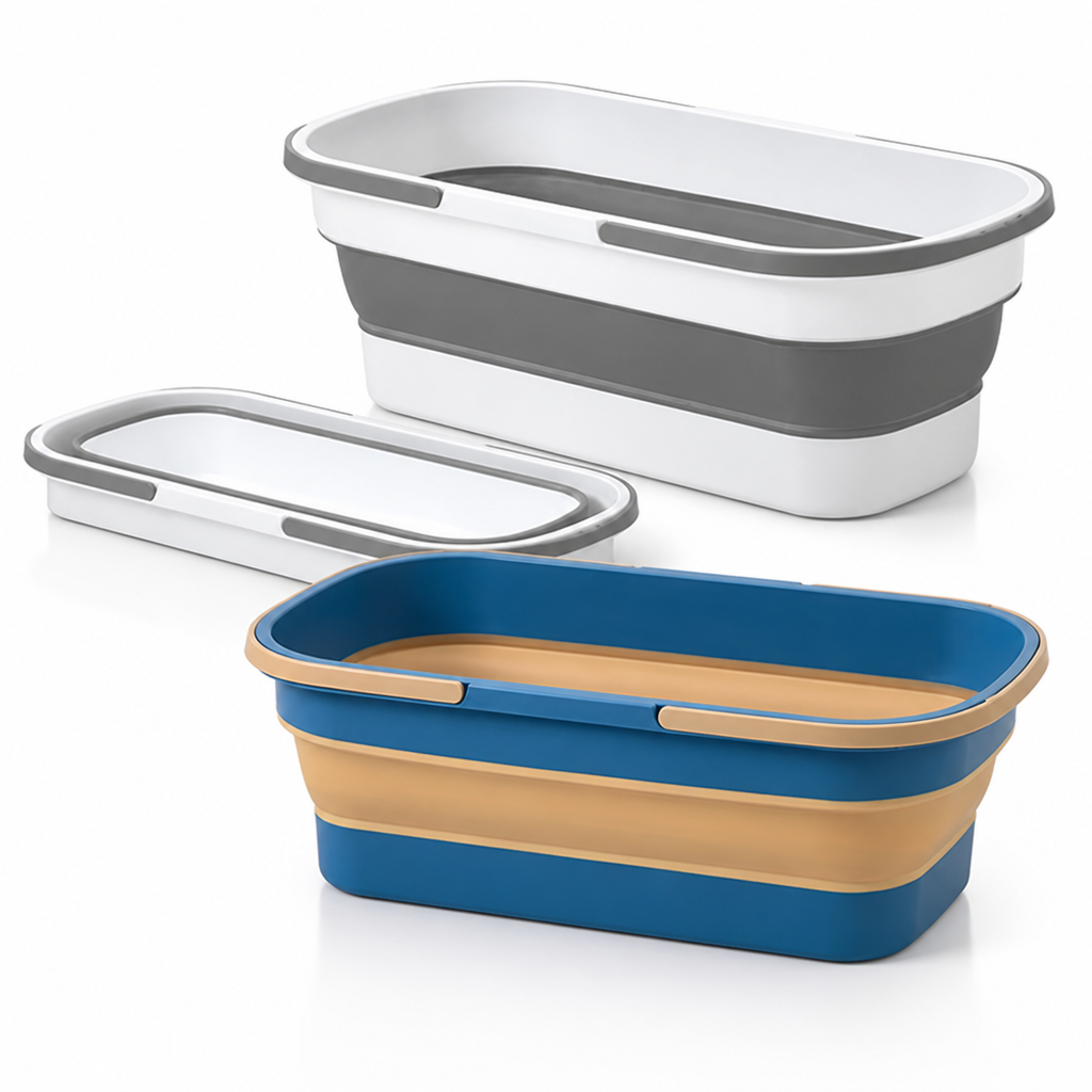 Space-Saving Collapsible Mop Bucket