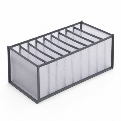 Space-Saving Foldable Nylon Drawer & Closet Organizer (7-Compartment)