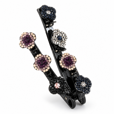Sparkling Rhinestone Hair Clip (Four-Blade Twist)