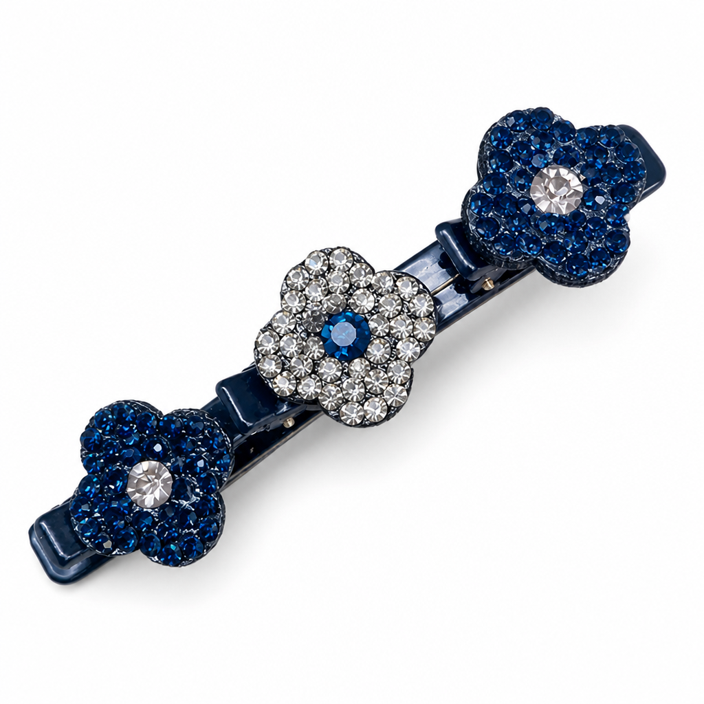 Sparkling Rhinestone Hair Clip (Four-Blade Twist)