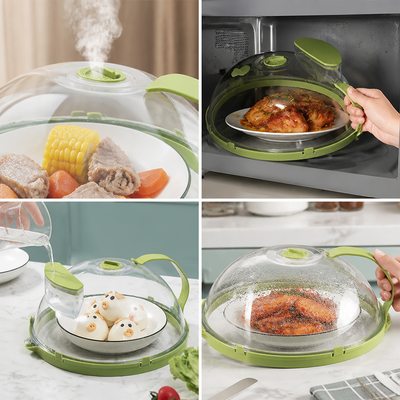 Steam-Release Microwave Cover (Adjustable Vents)