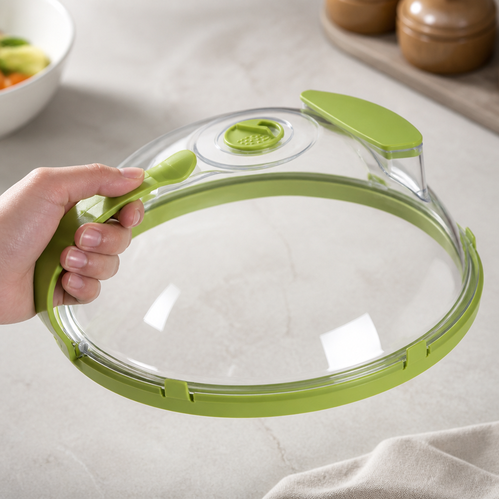 Steam-Release Microwave Cover (Adjustable Vents)