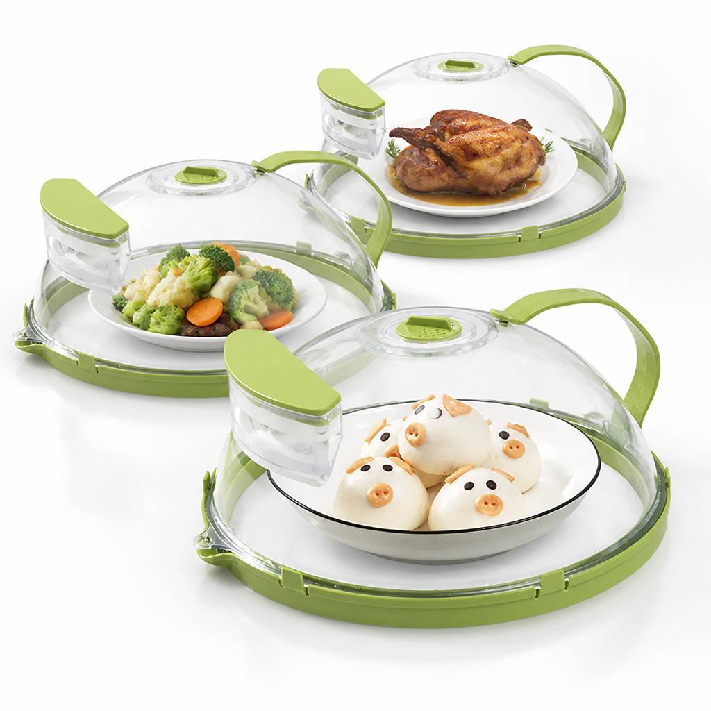 Steam-Release Microwave Cover (Adjustable Vents)
