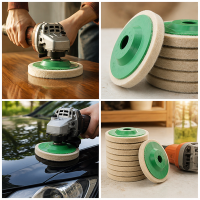 Thickened Wool Polishing Disc (Fits Angle Grinders & Sanders)