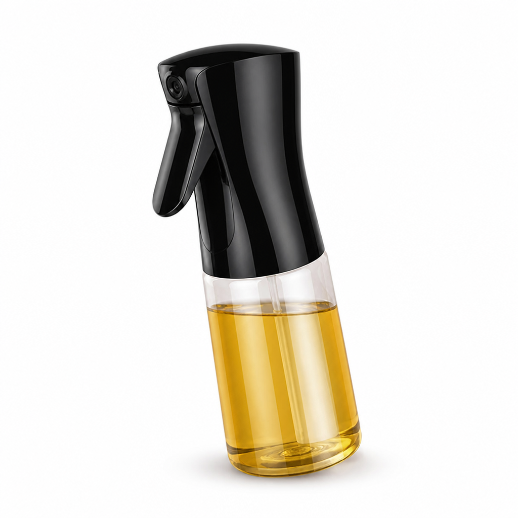 Transparent Ergonomic Oil Spray Bottle (Drip-Free)