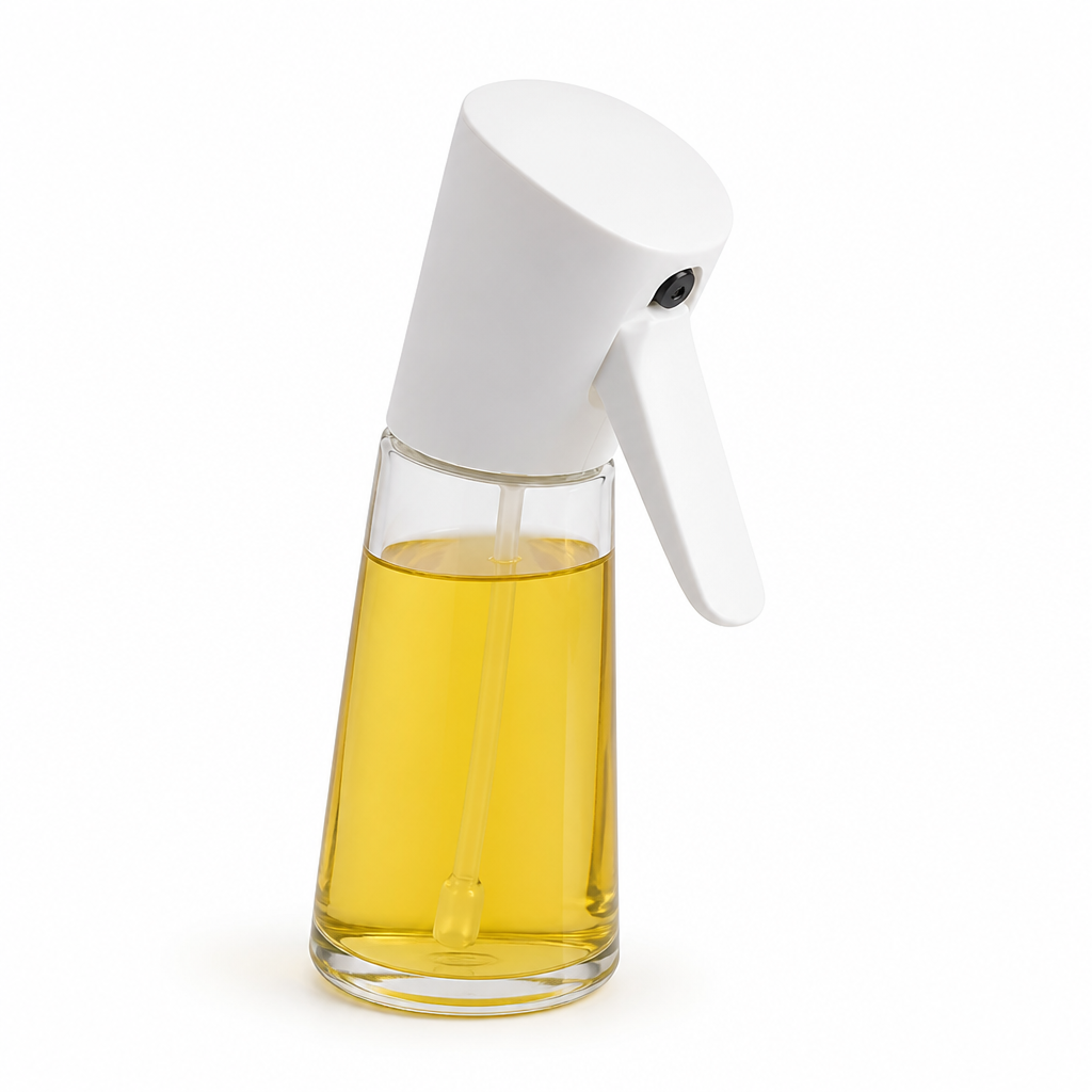 Transparent Ergonomic Oil Spray Bottle (Drip-Free)