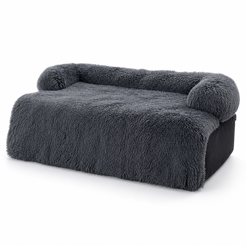 Ultra-Soft Plush & Water-Repellent Dog Sofa Protector