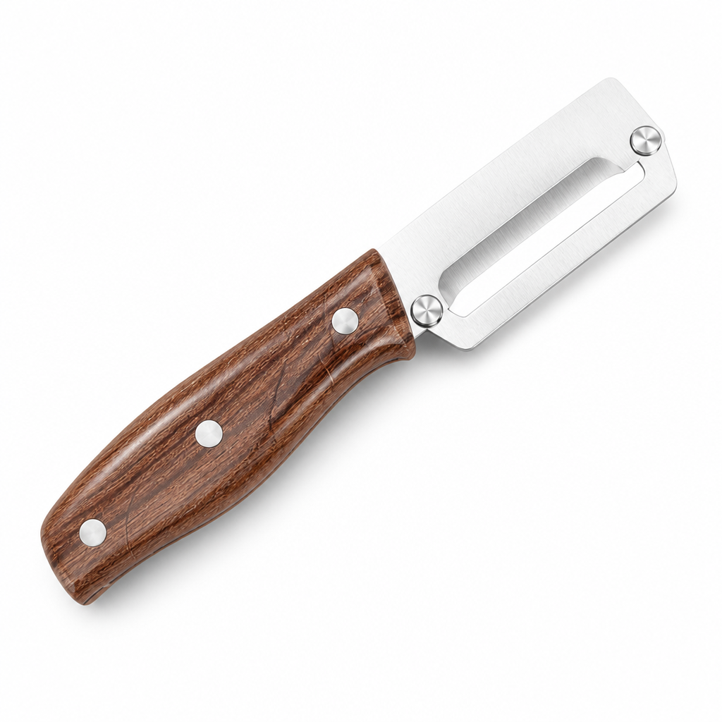 Waste-Saving Wide Curved Blade Peeler