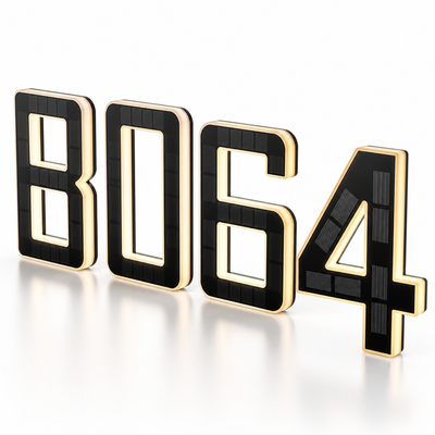 Weatherproof Solar-Powered LED House Number (Auto Dusk Sensor)