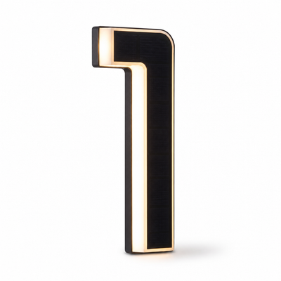 Weatherproof Solar-Powered LED House Number (Auto Dusk Sensor)
