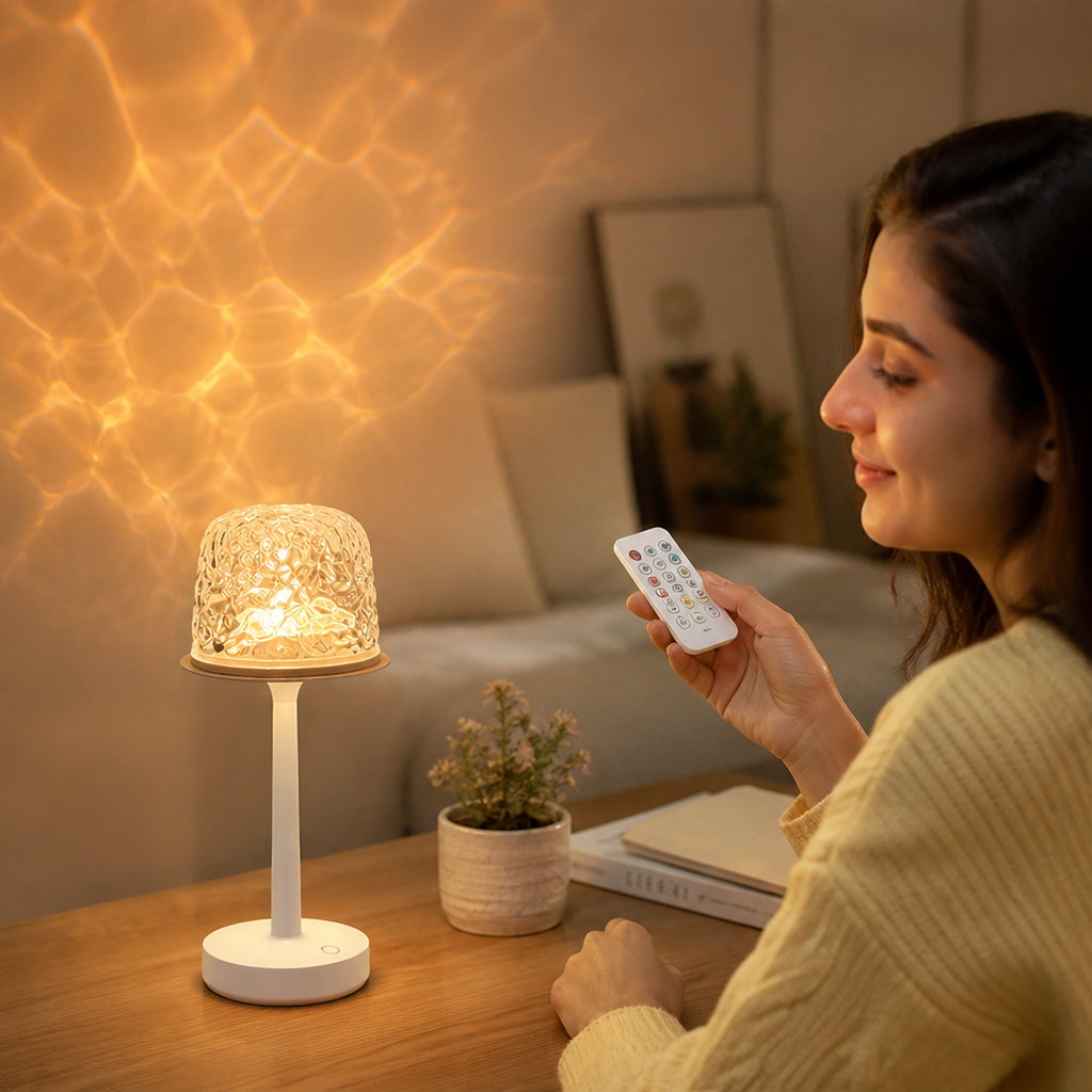 Wireless Remote Aurora Wave Projection Lamp