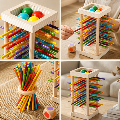 Wooden Fine Motor Stacking Game