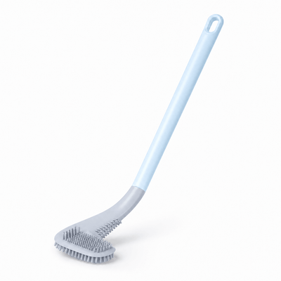 Triangular Silicone Toilet Brush (Wall-Mount Hook)