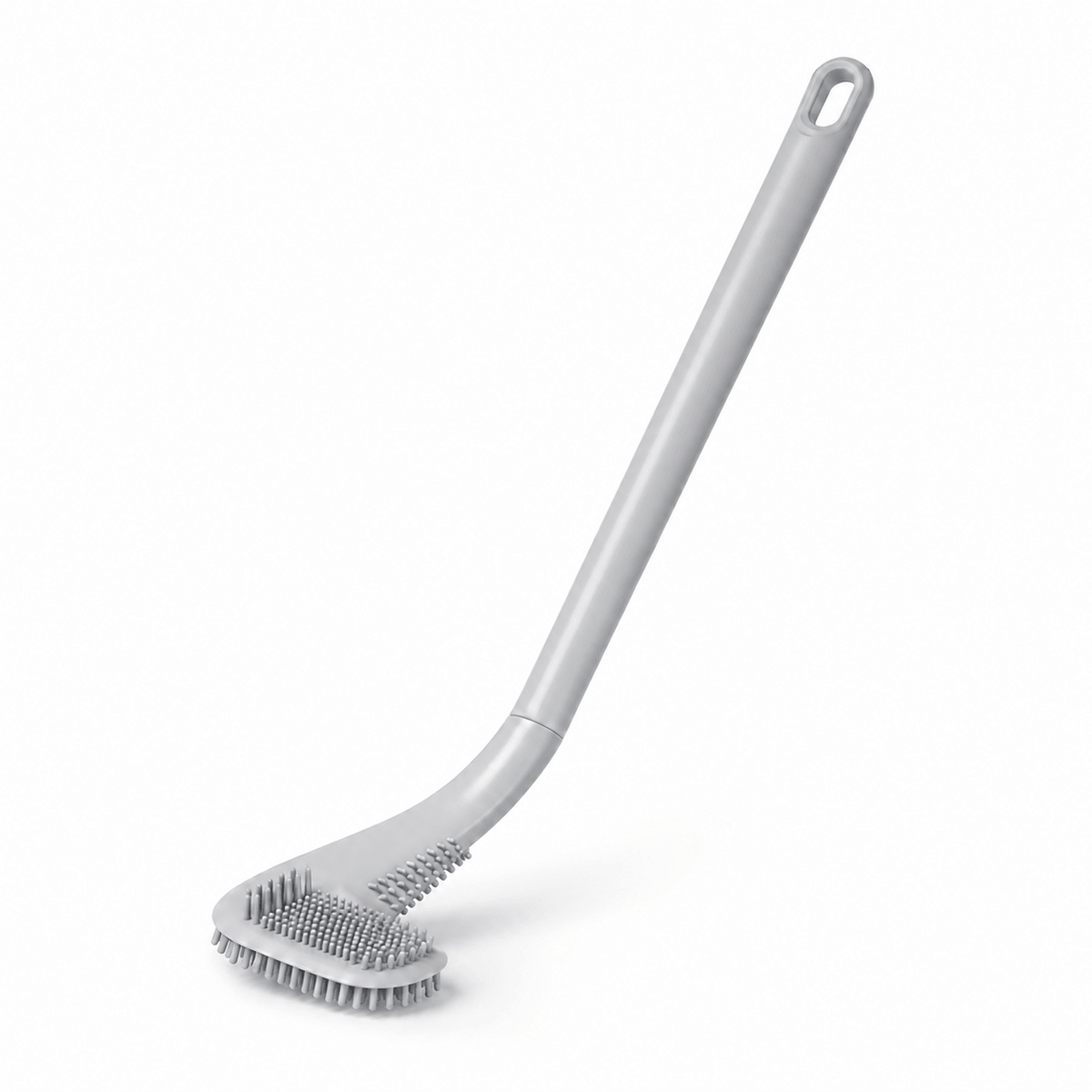 Triangular Silicone Toilet Brush (Wall-Mount Hook)