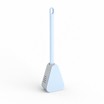 Triangular Silicone Toilet Brush (Wall-Mount Hook)