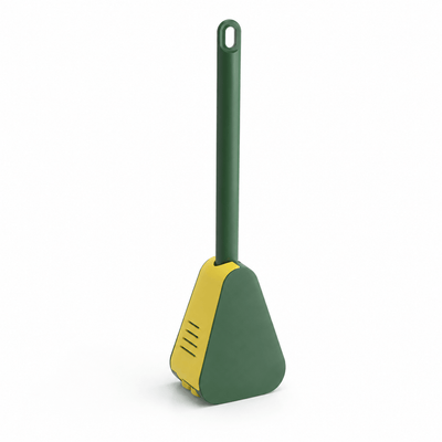 Triangular Silicone Toilet Brush (Wall-Mount Hook)